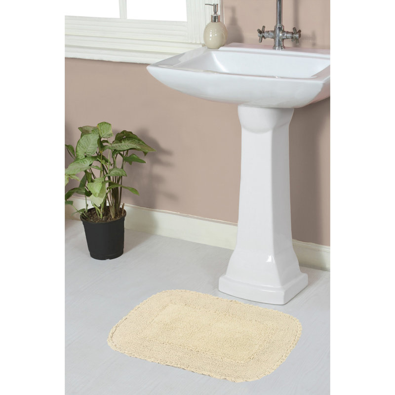 Maytham Bath Rug, Ivory, Rectangle - 17" W x 24" L