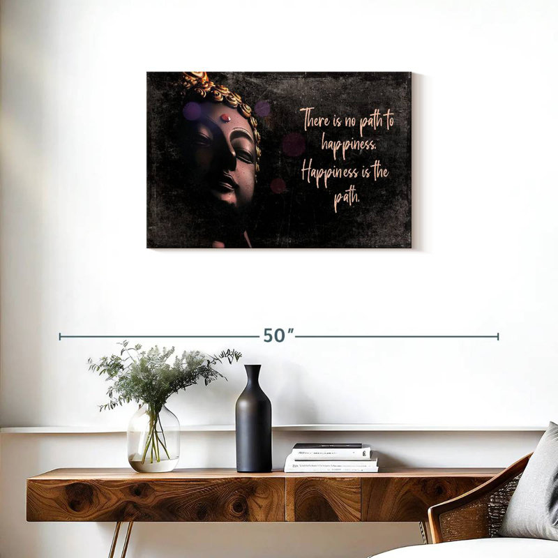 Kerrick Happiness Is The Path Quote, 20" H x 30" W