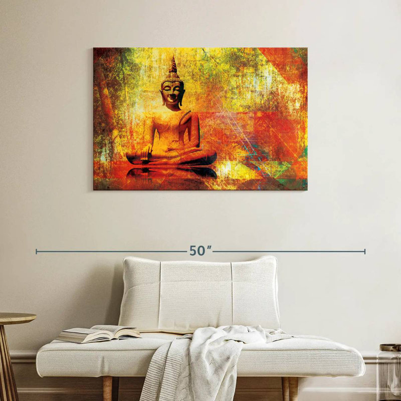 Leisha Gold Sitting Buddha Statue