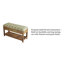 Banc de rangement rembourré en coton Avana-36058893