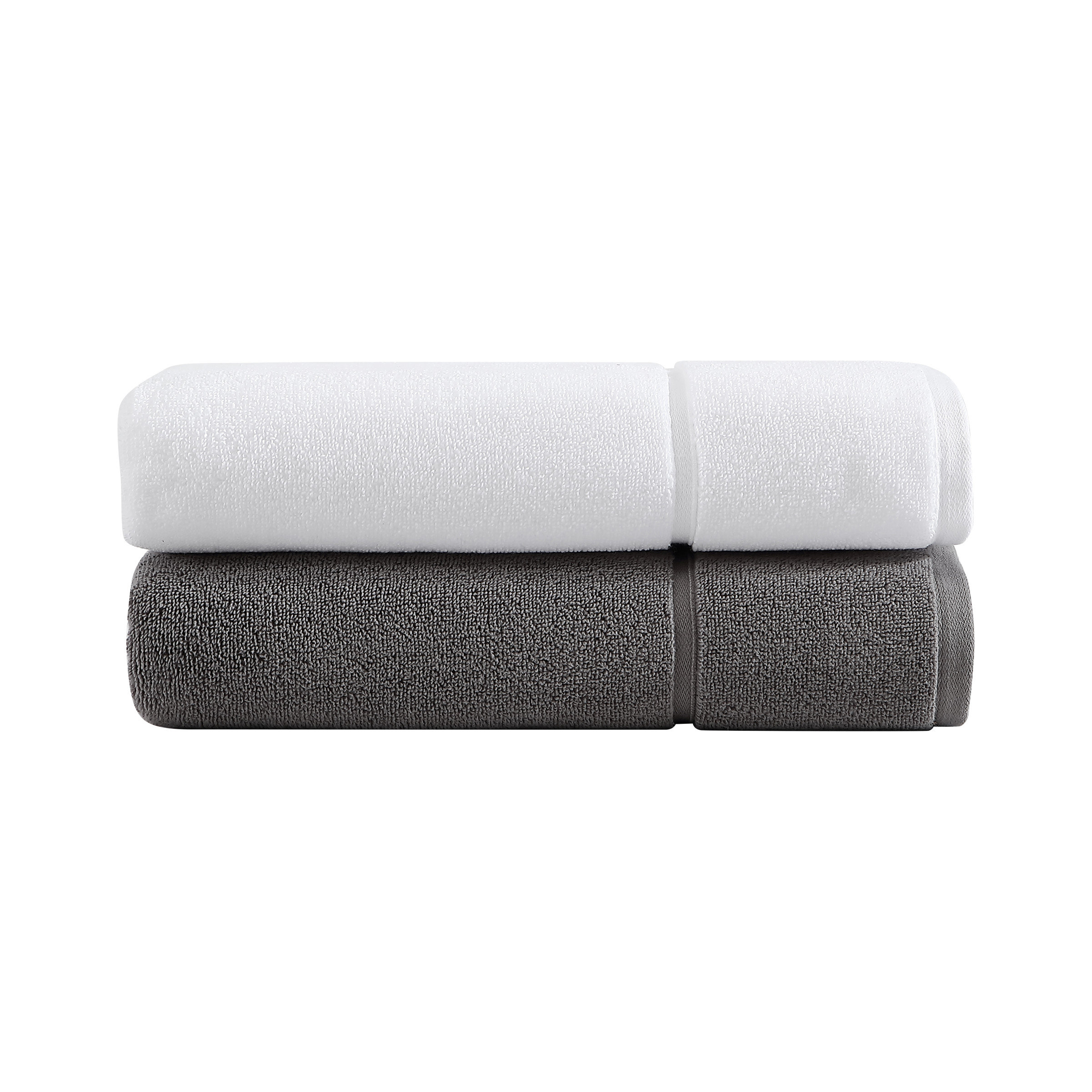 VERA WANG Modern Lux White 6-Piece Cotton Towel Set 226637 - The