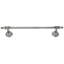 HAMPTON CRYSTALIZED 18" TOWEL BAR; DECORATED WITH LT SMOKED TOPAZ & LT COLORADO TOPAZ SWAROVSKI CRYSTALS; MUSEUM GOLD FINISH-1134795721-1134795715