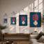 Modern Coral Arrangement Mid-Century - Framed Print-242538331-242538334