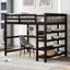 Lit mezzanine avec tablettes de rangement et bureau sous le lit-1344954384-1344954387