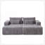 Méridienne surdimensionnée de 102 po, sans assemblage requis, causeuse en peluche nuage avec deux repose-pieds amovibles, fauteuil-lit moderne moelleux pour le salon intérieur-118043364-125590812