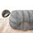 Cheer Collection Faux Fur Bolster Pillow-74167500