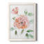 Rose Contour - Peinture sur toile encadrée-614563134-614563131