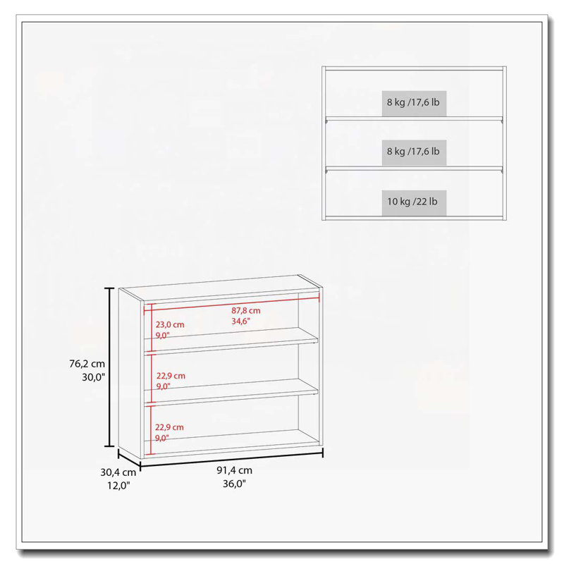 Armoire murale blanche avec rangement ouvert, Blanc