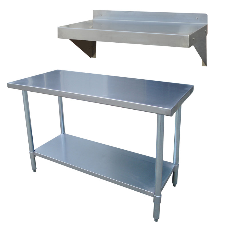Brutus 48'' W Stainless Steel Top Workbench