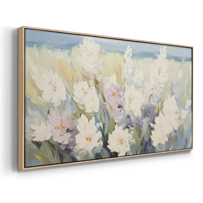 Botanical Series-CCV III- Toile tendue avec châssis tendue, prête à être accrochée, H 21 po x l 41 po, Naturel