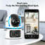 Indoor Security Camera, Dual Lens Cameras for Home Security, Motion Tracking, Night Vision, Smart detection and alerts, Two-Way Audio, SD Card or Paid Cloud, Security Camera for Pet Elderly