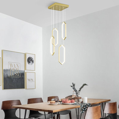Rectangle LED Pendant - Chandelier for Home Spaces