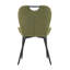 Ensemble de 4 chaises de salle à manger ergonomiques modernes en métal pour la maison