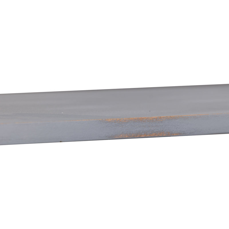 Chouteau 75"H Accent Bookcase w/ Scroll Work, Gray