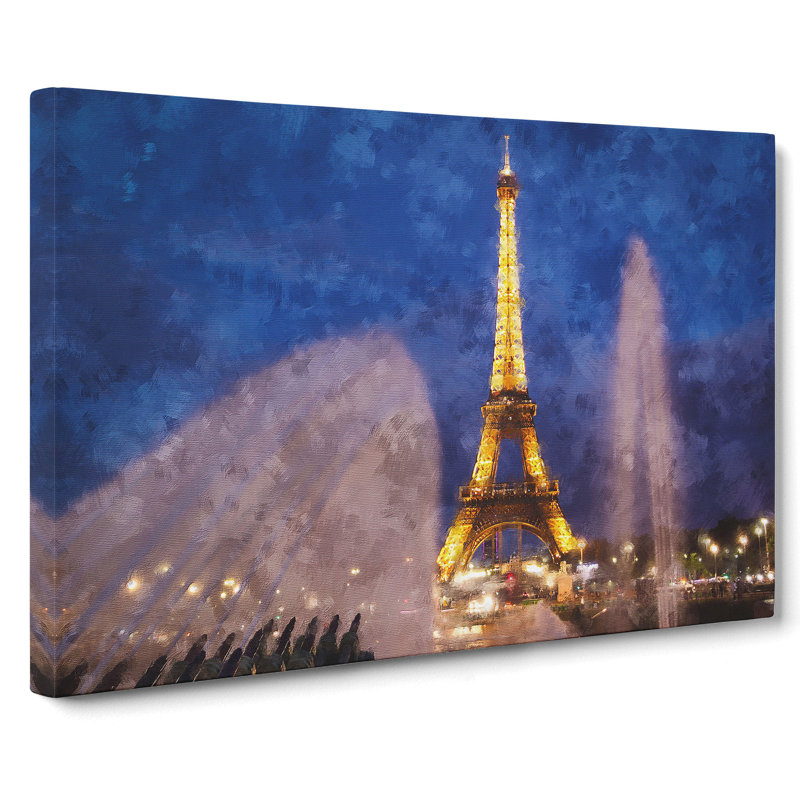 Eiffel Tower Vol.6 - Wrapped Canvas Print, 50cm H x 76cm W x 3cm D