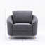 Chaise en lin gris