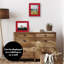 Cadre photo - Cadre photo rustique avec bois d'ingénierie texturé, verre incassable et fond de chevalet - Affichage horizontal et vertical-101109486-101109454
