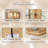 Corner Curio Cabinet, 70" H Lighted Glass Display Cage with Tempered Glass Doors and Adjustable Shelves, Bulb Inclued, Wine Bar China Cabinet for Living Room Liquor Storage-12308014