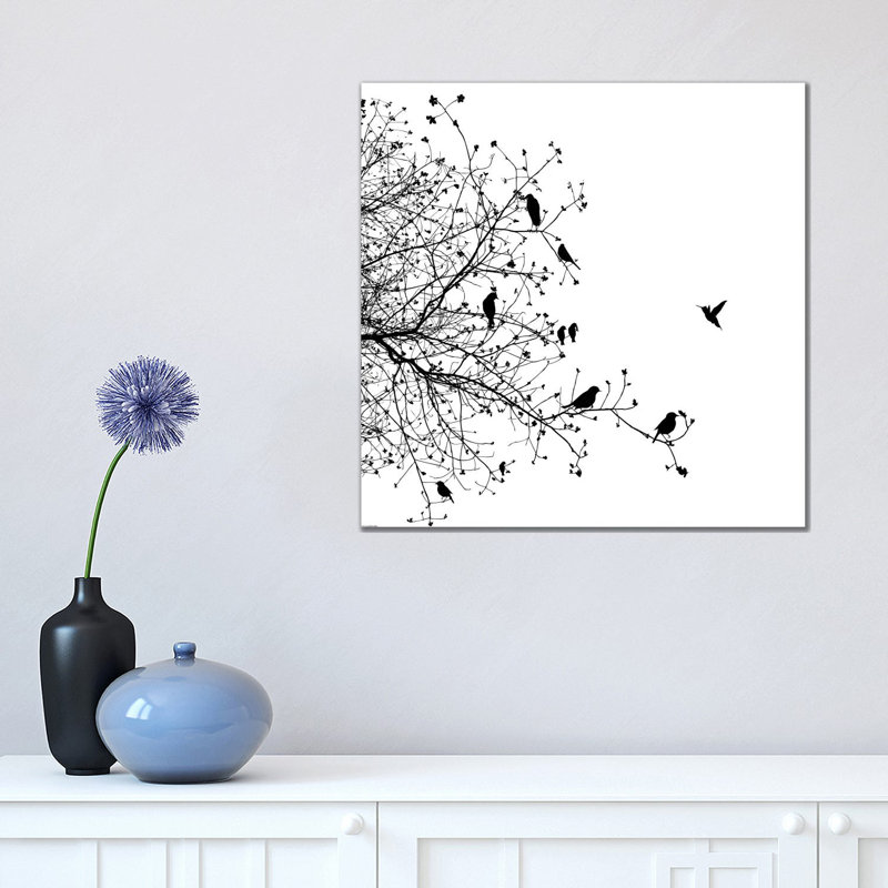 Birds I by GraphINC - Gallery-Wrapped Canvas Giclée on Canvas, 45.72 cm H x 45.72 cm W x 1.91 cm D, Wrapped Canvas