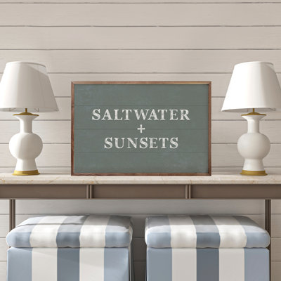 Saltwater And Sunsets Blue