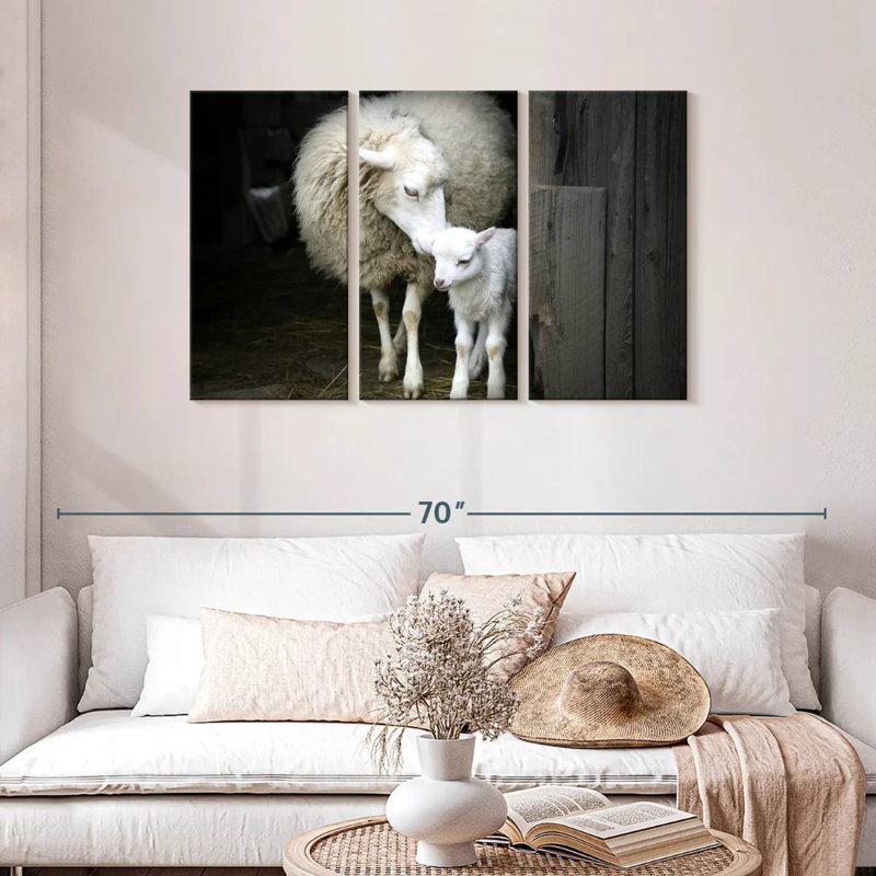 Brampt Maternal Sheep, 28" H x 45" W