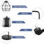 Lampe de bureau noire 16,9 po Tamrat