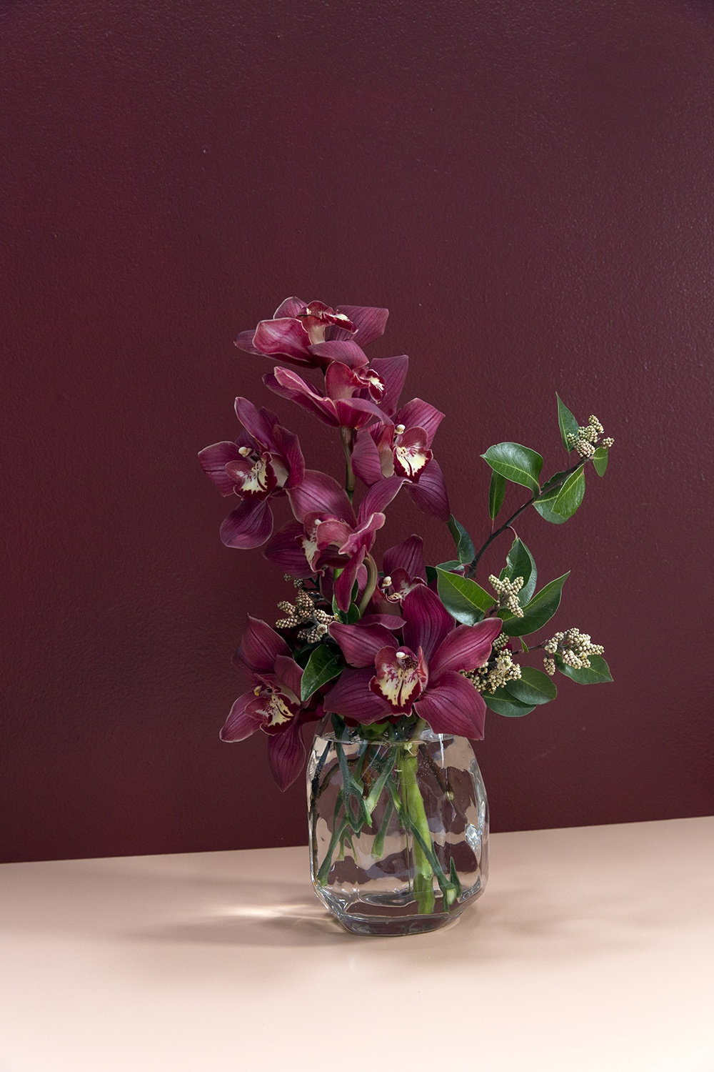 Ardara Handmade Glass Table Vase, 6.25" H x 5.25" W x 5.25" D