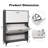 Shoe Cabinet, Freestand Shoe Organizer Cabinet with 2 Flip Drawers & Adjustable Shelves for 16-24 Pairs Modern Entrance Shoe Rack for Entryway-969583974