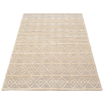 Tapis rectangulaire en laine nouvel âge de conception unique 5 pi x 8 pi Iagulli