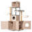 Cat Tree with Litter Box, Scratching Posts & Toy Hanger
