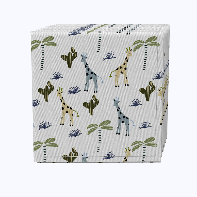 Cotton Twill Animals/Nature Square Napkin