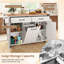 147 cm W Kitchen Cart with