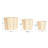 Round Corn Rope Baskets With Thin Stripes