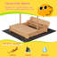 Bac à sable en bois avec couvercle, bac à sable avec banc pour les enfants âgés de 3 à 8 ans, bacs à sable pour le jardin, bac à sable pour le patio extérieur
