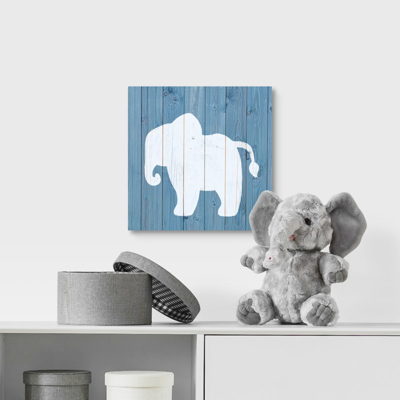 « éléphant zoo animal shape », impression, Toile, H 12 po x l 12 po x P 1,25 po