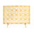 Frary Metal Star Patterned Single Panel Geometric Gold Fireplace Screen with Mesh Netting