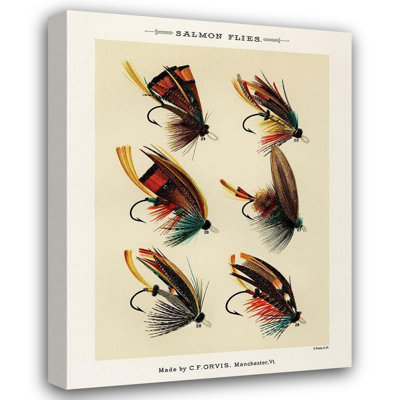 Art sur toile Marbury, Mary Orvis: Salmon Fishing Flies III from Favorite Flies and Leurs histoires