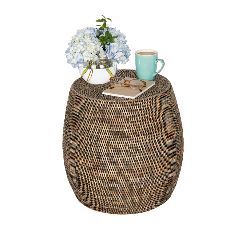 Tabouret d'appoint Everard, Brun foncé