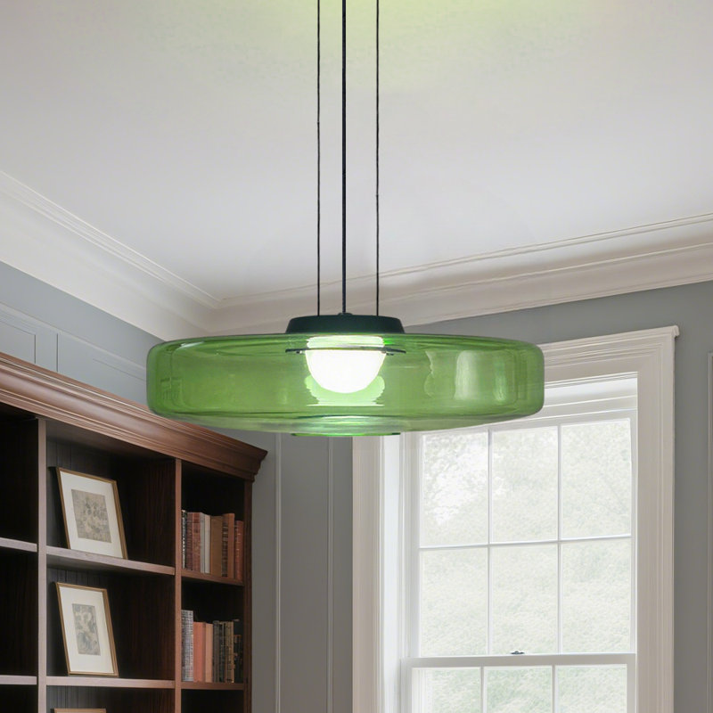 Luminaire suspendu en verre fumé, luminaire suspendu pour îlot de cuisine monocouche, luminaire suspendu de style nordique