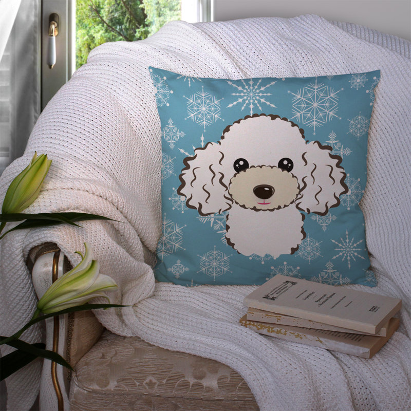  Coussin Snowflake, Blanc