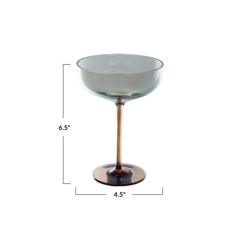 Verre à martini au fini irisé