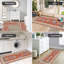 Ensembles de tapis de cuisine Boho 3 pièces avec tapis de couloir antidérapant et tapis de cuisine lavables pour tapis de cuisine épais