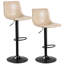 Ensemble de 2 tabourets de bar pivotants Halima Rockel-1921953363-1925386965