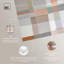Art mural abstrait géométrique sur toile 3 couleurs par Orren Ellis-756684906-756684911