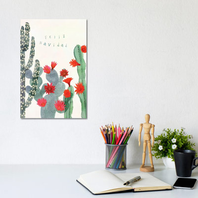 «Desert Christmas Cactus II» par Victoria Borges - impression d'art graphique
