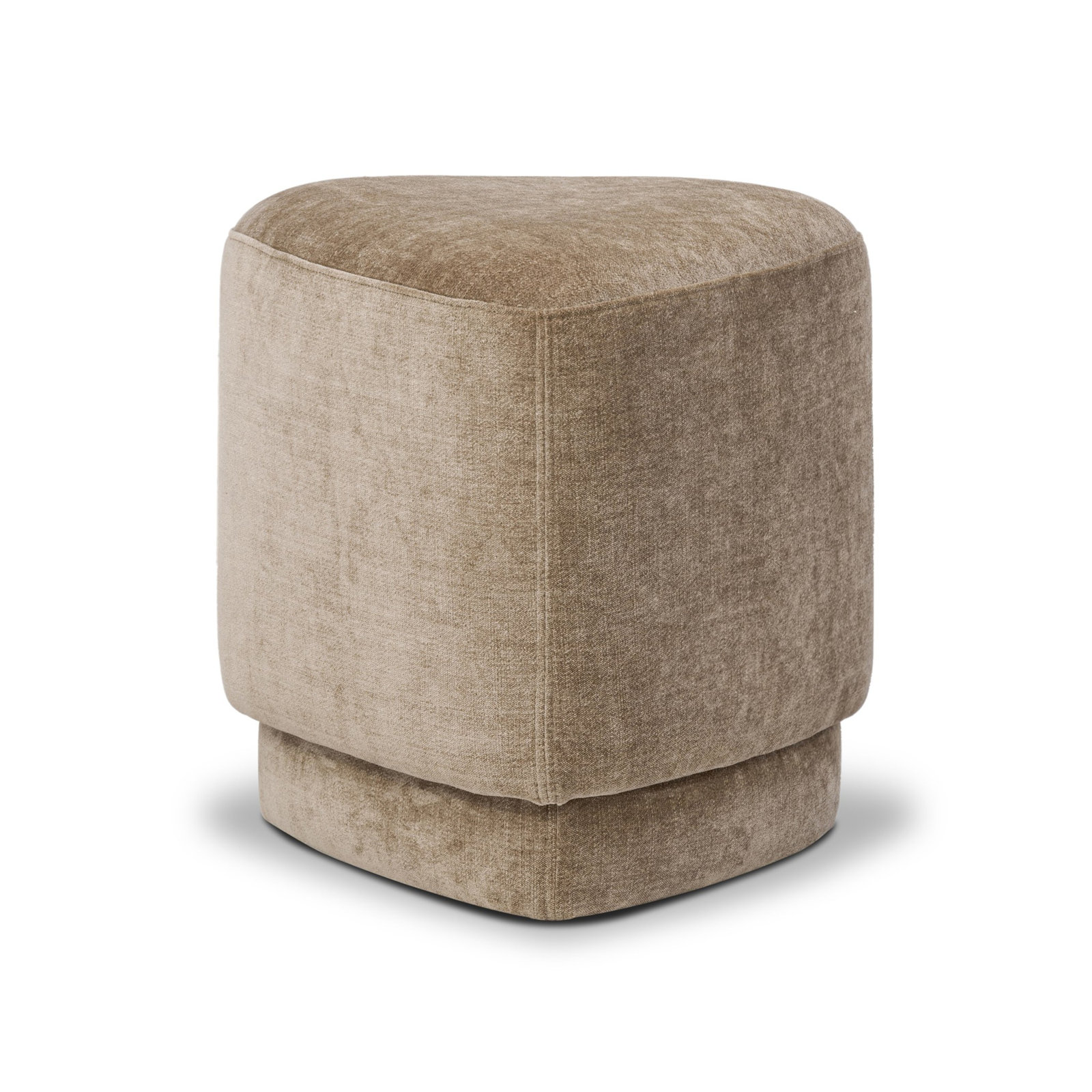 Cooney 19" Velvet Ottoman, Altair Mushroom