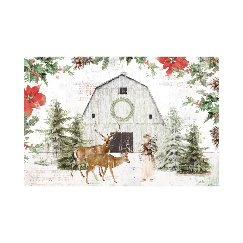 Wooded Holiday I by Katie Pertiet - Wrapped Canvas Gallery-Wrapped Canvas Giclée, 66.04 cm H x 45.72 cm W x 1.91 cm D