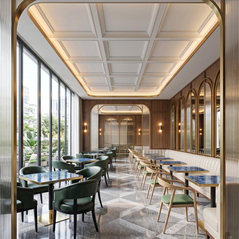 Table de salle à manger carrée en faux marbre 23,7 pouces avec plateau en bois aggloméré brillant