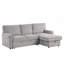 Canapé-lit modulaire Upholstery avec espace de rangement, port USB, 2 porte-gobelets sur les coussins de dossier