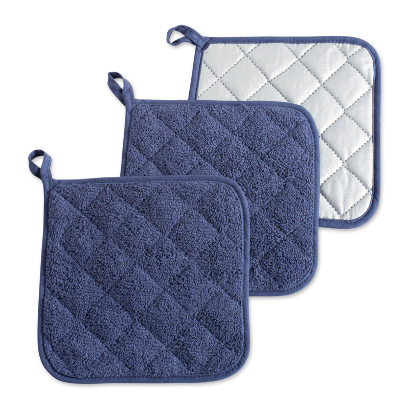 Ensemble de porte-casseroles 3 pièces Damontray, Bleu français